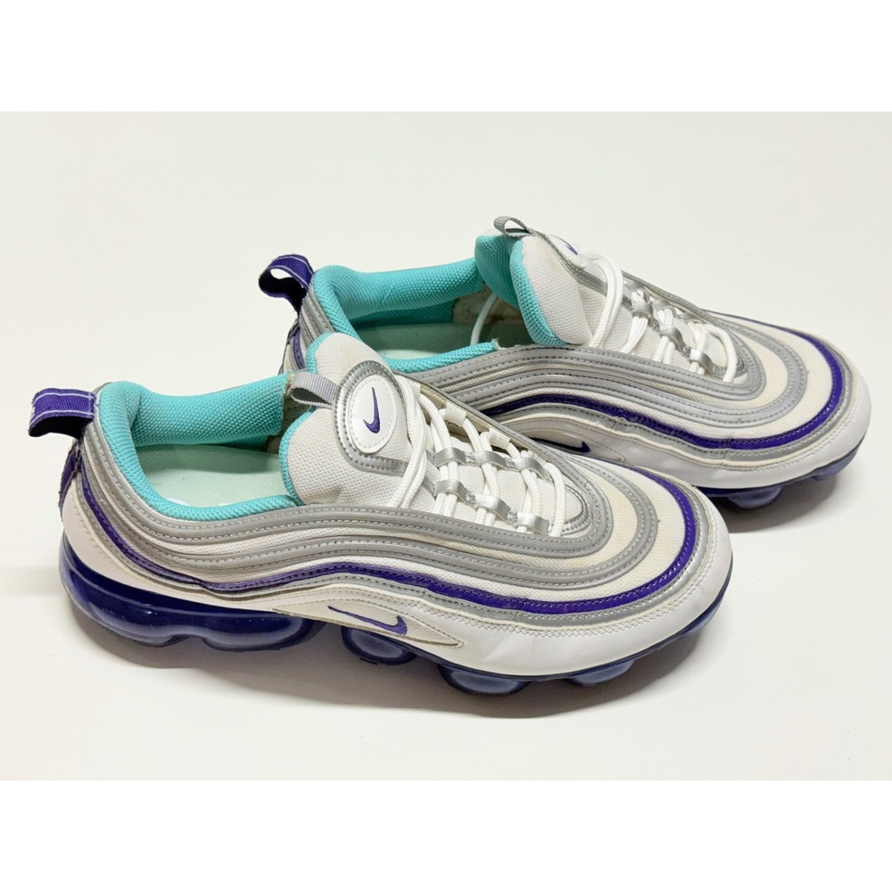Nike‎ Air Vapormax 97 Grape White Purple Teal AJ7291-100 Mens 11.5 Sneakers